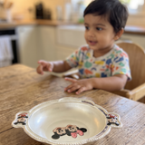 Mickey & Minnie Silver Bowl and Spoon Set for Kids, kid photo 1