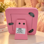 Pink Silver Photo Frame for Baby – Pink Frame Back in Cozy Nursery Decor