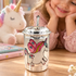 Unicorn Silver Straw Sipper for Kids – Dreamy Unicorn Cup in a Cosy Nursery