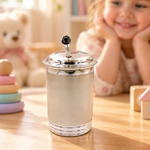 Unicorn Silver Straw Sipper for Kids – Silver Cup in a Cosy Nursery