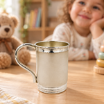 Lion Silver Cup for Kids – Shimmering Cup in a Cosy Nursery