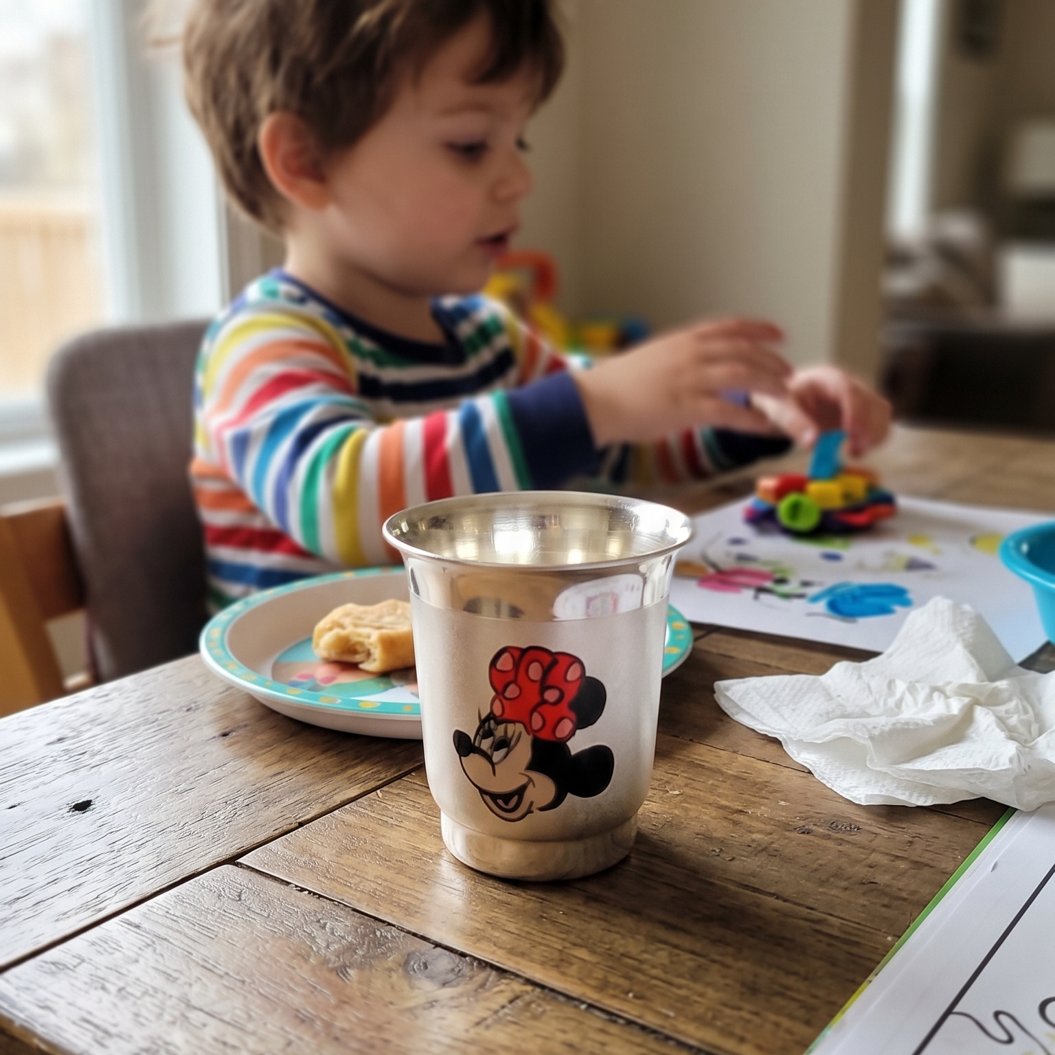 Minnie Silver Glass for Kids, lifestyle image 1