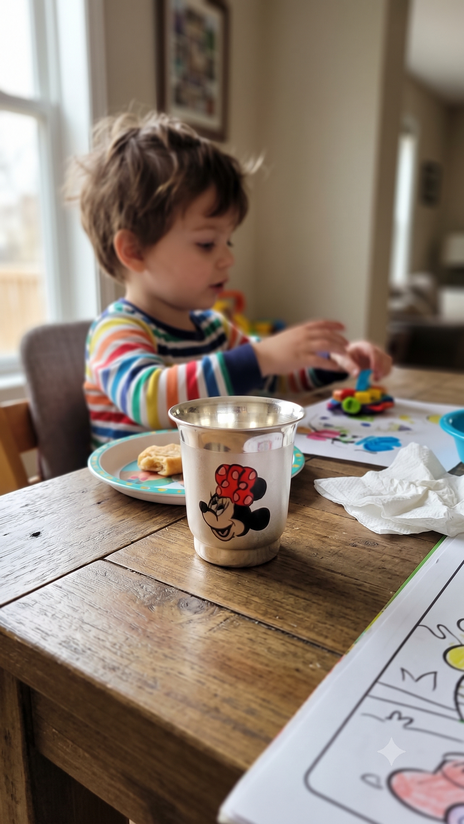 Minnie Silver Glass for Kids, lifestyle image 1