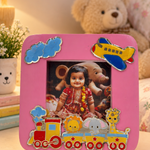Pink Silver Photo Frame for Baby – Cozy Pink Nursery Photo Frame