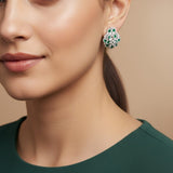 Emerelle CZ Pearl Studs