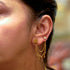 Nazm Gold-Plated 925 Sterling Silver Kaan Chain | Traditional Ear Chain Accessories