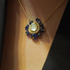 Tanzanite Drop Polki Necklace
