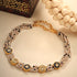 Basra Ka Gajra Gulband | Hexagon Moissanite, Tanzanite & Pearl Choker