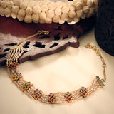 Basra Rani Gulband | Flexible Moissanite & Basra Pearl Necklace