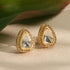 Rimjhim Boond | Triangle Moissanite & CZ Gold-Plated Silver Studs