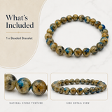 Spectrum Colour-Block Men's Beaded Bracelet