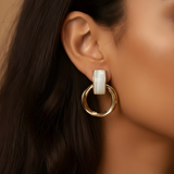 Mother of Pearl Indo-Western Earrings
