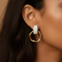 Mother of Pearl Indo-Western Earrings