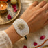 Floral Cheed Bead Hath Pochi