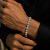 Anti-Tarnish Mixed Metal CZ Ball Necklace for Men