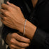 Anti-Tarnish Mixed Metal Classic CZ Tennis Bracelet for Men