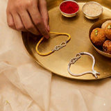 Veera Studded 925 Silver Rakhi