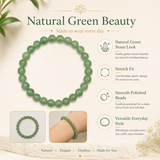 Jade Green Beaded Men's Bracelet