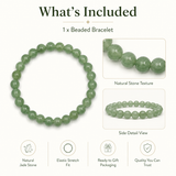 Jade Green Beaded Men's Bracelet