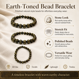 Midnight Edge Beaded Men's Bracelet