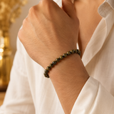 Midnight Edge Beaded Men's Bracelet