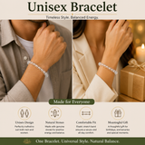 Crystal Clear Beaded Men's Bracelet