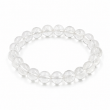 Crystal Clear Beaded Men's Bracelet