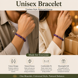 Royal Violet Beaded Men's Bracelet