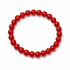 Crimson Carnelian Beaded Men's Bracelet