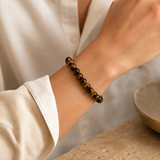 Golden Tiger's Eye Beaded Men's Bracelet