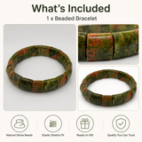 Moss Coral Grid Men's Cuff Bracelet