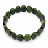 Forest Jade Grid Men's Cuff Bracelet