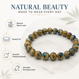 Spectrum Colour-Block Men's Beaded Bracelet