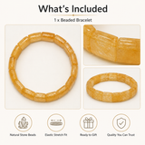 Amber Grid Statement Men's Cuff Bracelet