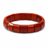 Crimson Grid Men's Cuff Bracelet