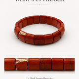 Crimson Grid Men's Cuff Bracelet