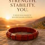 Crimson Grid Men's Cuff Bracelet