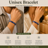 Midnight Blue Grid Men's Cuff Bracelet