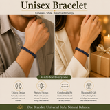 Navy Coin-Bead Men's Bracelet